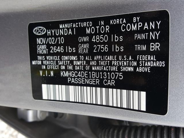 Photo 9 VIN: KMHGC4DE1BU131075 - HYUNDAI GENESIS 3. 