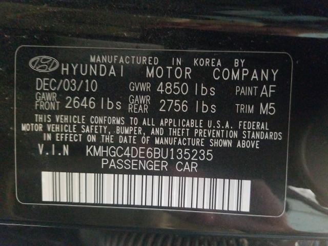 Photo 9 VIN: KMHGC4DE6BU135235 - HYUNDAI GENESIS 3. 