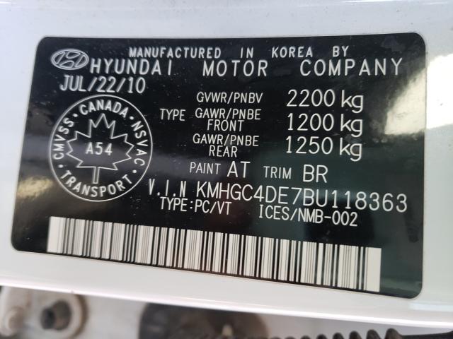 Photo 9 VIN: KMHGC4DE7BU118363 - HYUNDAI GENESIS 3. 