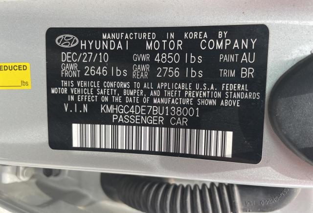 Photo 9 VIN: KMHGC4DE7BU138001 - HYUNDAI GENESIS 