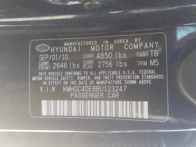 Photo 9 VIN: KMHGC4DE8BU123247 - HYUNDAI GENESIS 3. 