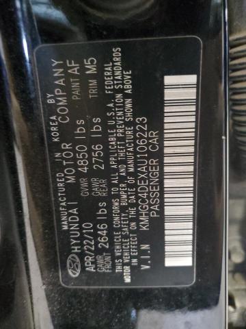 Photo 11 VIN: KMHGC4DEXAU106223 - HYUNDAI GENESIS 