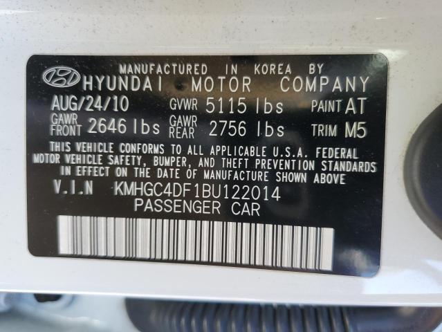 Photo 11 VIN: KMHGC4DF1BU122014 - HYUNDAI GENESIS 