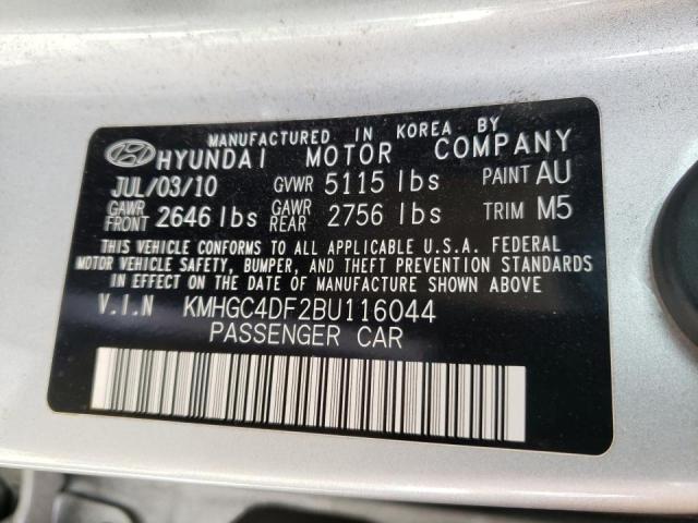 Photo 9 VIN: KMHGC4DF2BU116044 - HYUNDAI GENESIS 4. 