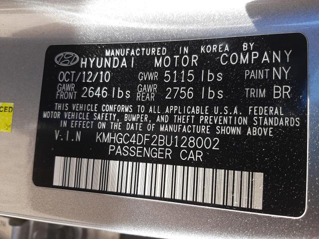 Photo 9 VIN: KMHGC4DF2BU128002 - HYUNDAI GENESIS 4. 