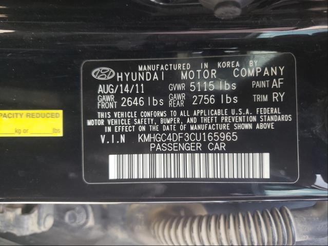 Photo 9 VIN: KMHGC4DF3CU165965 - HYUNDAI GENESIS 4. 