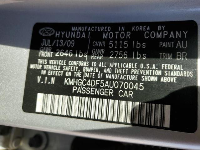 Photo 9 VIN: KMHGC4DF5AU070045 - HYUNDAI GENESIS 4. 