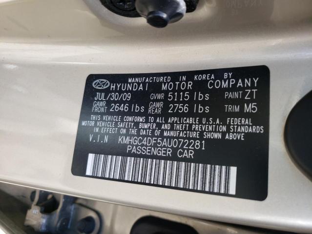 Photo 9 VIN: KMHGC4DF5AU072281 - HYUNDAI GENESIS 4. 