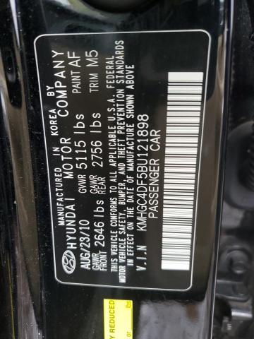 Photo 11 VIN: KMHGC4DF5BU121898 - HYUNDAI GENESIS 