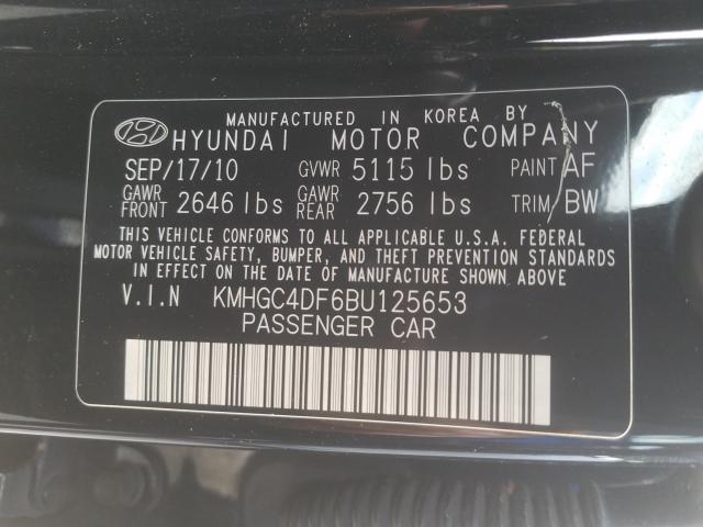 Photo 9 VIN: KMHGC4DF6BU125653 - HYUNDAI GENESIS 4. 