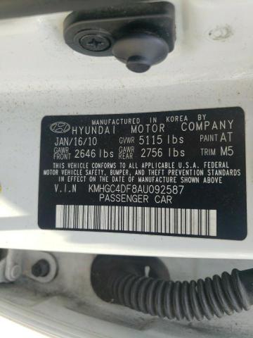 Photo 9 VIN: KMHGC4DF8AU092587 - HYUNDAI GENESIS 4. 