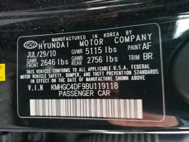 Photo 11 VIN: KMHGC4DF9BU119118 - HYUNDAI GENESIS 4. 