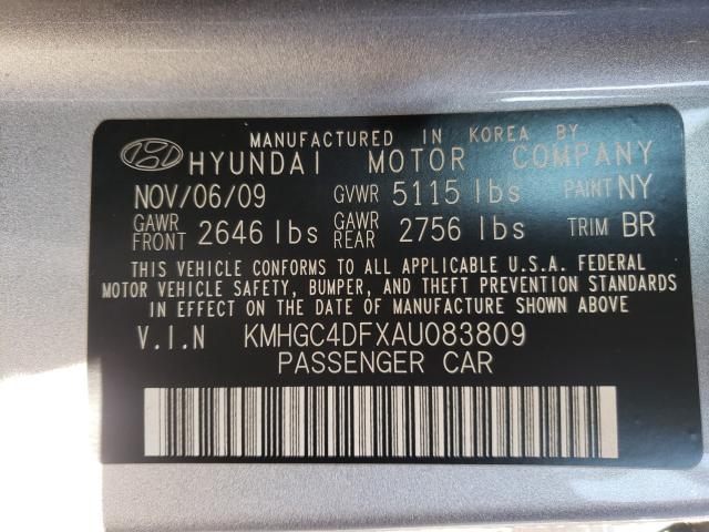 Photo 9 VIN: KMHGC4DFXAU083809 - HYUNDAI GENESIS 4. 