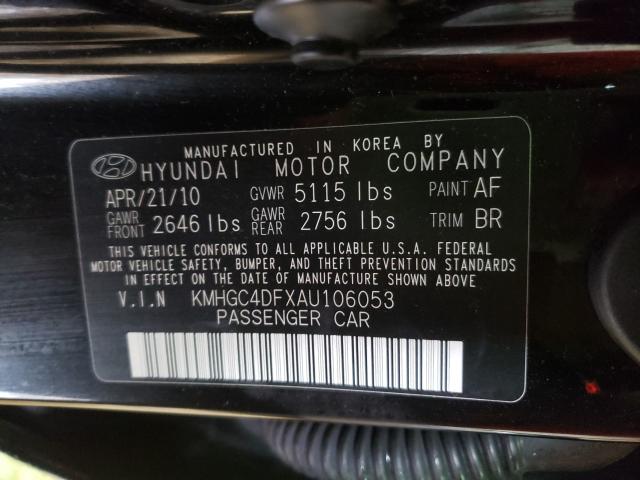 Photo 9 VIN: KMHGC4DFXAU106053 - HYUNDAI GENESIS 4. 