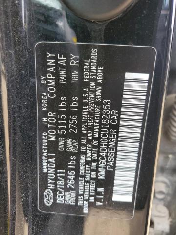 Photo 11 VIN: KMHGC4DH0CU182353 - HYUNDAI GENESIS 