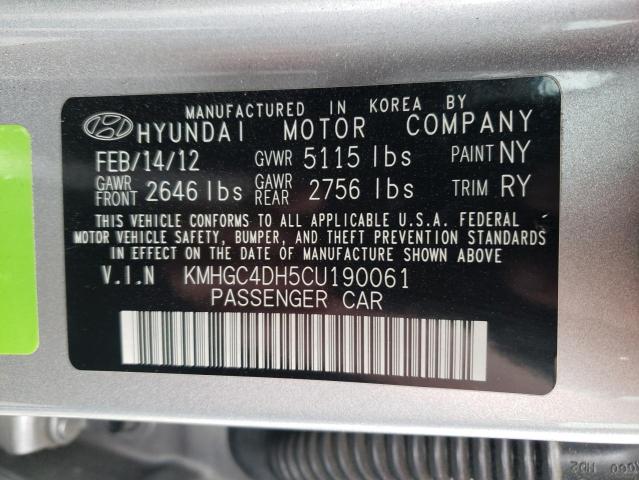 Photo 9 VIN: KMHGC4DH5CU190061 - HYUNDAI GENESIS 5. 