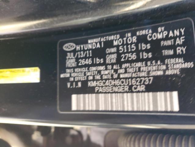 Photo 11 VIN: KMHGC4DH6CU162737 - HYUNDAI GENESIS 