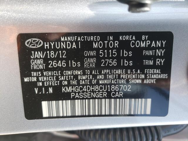 Photo 9 VIN: KMHGC4DH8CU186702 - HYUNDAI GENESIS 5. 