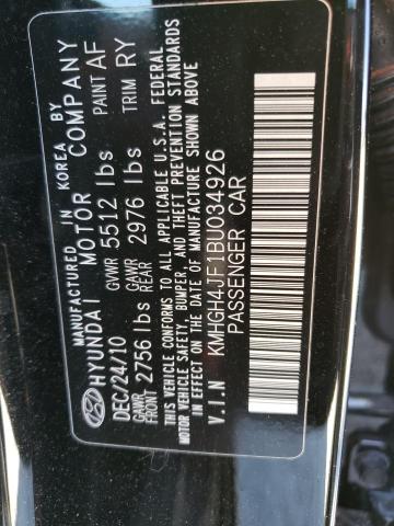 Photo 11 VIN: KMHGH4JF1BU034926 - HYUNDAI EQUUS SIGN 