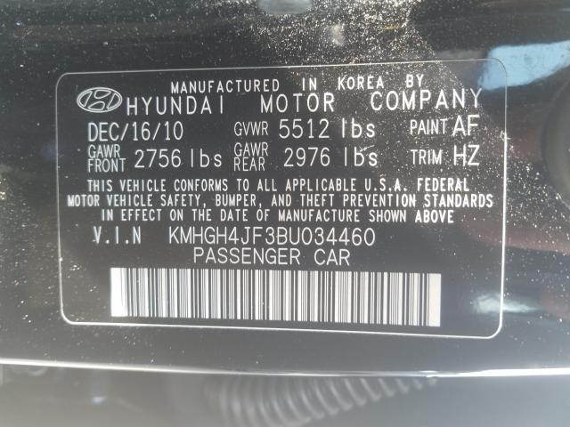 Photo 9 VIN: KMHGH4JF3BU034460 - HYUNDAI EQUUS SIGN 