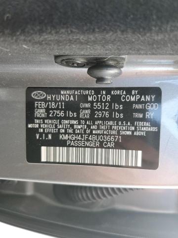 Photo 11 VIN: KMHGH4JF4BU036671 - HYUNDAI EQUUS 