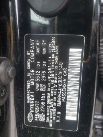 Photo 11 VIN: KMHGH4JF6BU036140 - HYUNDAI EQUU 