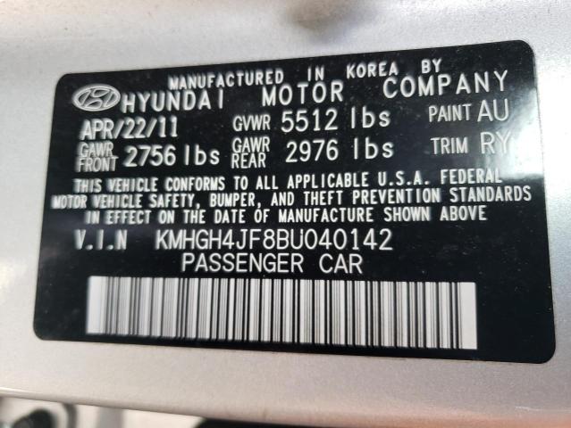 Photo 12 VIN: KMHGH4JF8BU040142 - HYUNDAI EQUUS SIGN 