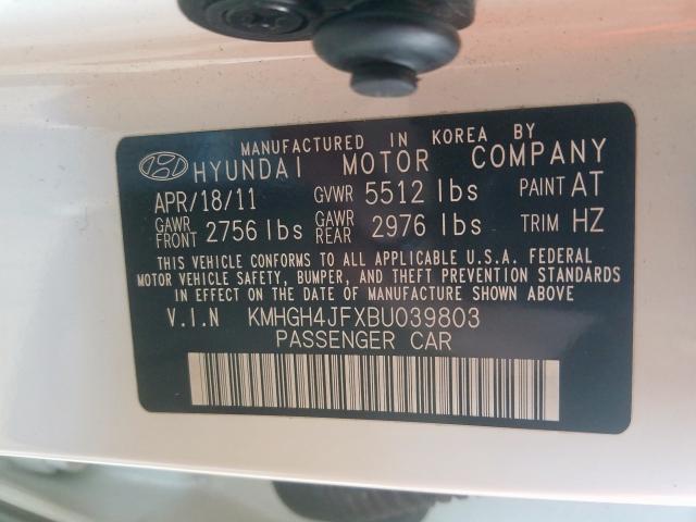 Photo 9 VIN: KMHGH4JFXBU039803 - HYUNDAI EQUUS SIGN 