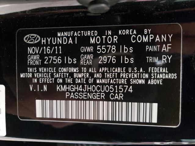 Photo 11 VIN: KMHGH4JH0CU051574 - HYUNDAI EQUUS SIGN 