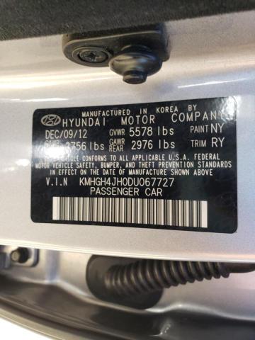 Photo 9 VIN: KMHGH4JH0DU067727 - HYUNDAI EQUUS SIGN 