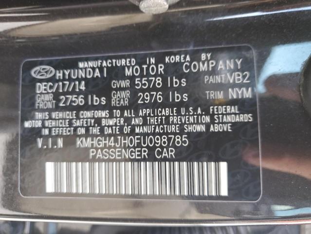 Photo 11 VIN: KMHGH4JH0FU098785 - HYUNDAI EQUUS SIGN 