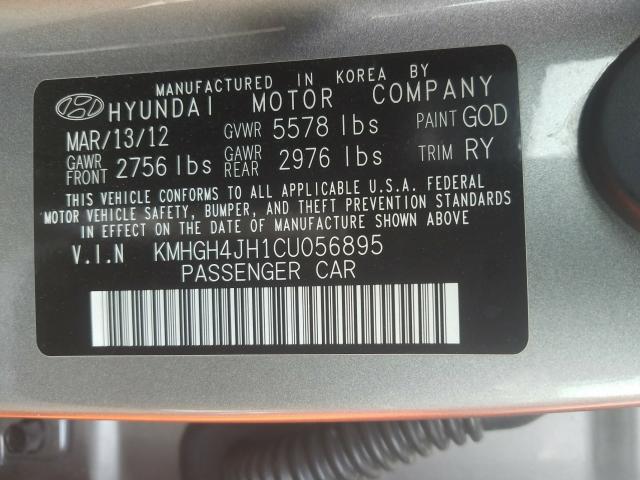 Photo 9 VIN: KMHGH4JH1CU056895 - HYUNDAI EQUUS SIGN 