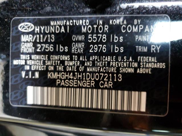 Photo 11 VIN: KMHGH4JH1DU072113 - HYUNDAI EQUUS SIGN 