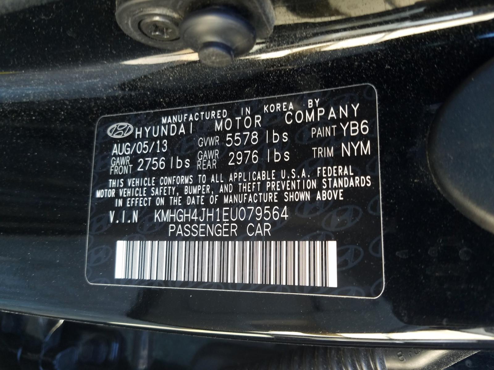 Photo 9 VIN: KMHGH4JH1EU079564 - HYUNDAI EQUUS SIGN 