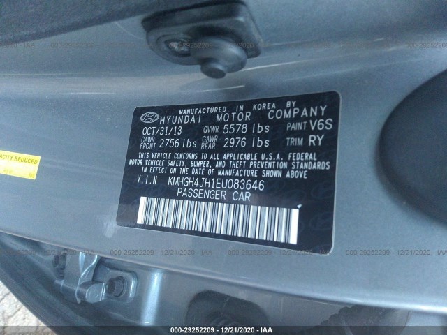 Photo 8 VIN: KMHGH4JH1EU083646 - HYUNDAI EQUUS 