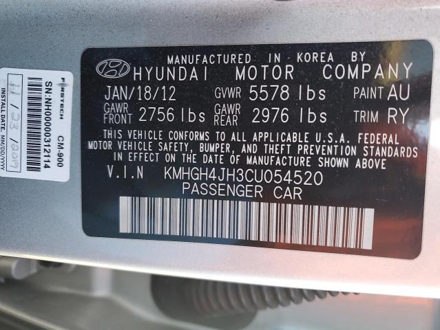 Photo 11 VIN: KMHGH4JH3CU054520 - HYUNDAI EQUUS 