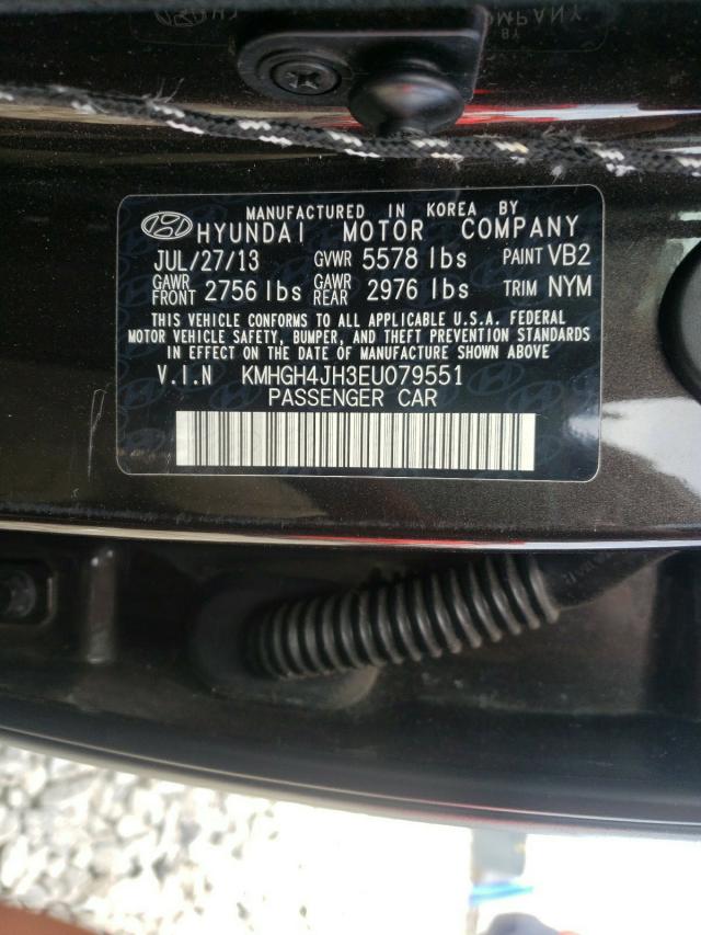 Photo 9 VIN: KMHGH4JH3EU079551 - HYUNDAI EQUUS SIGN 