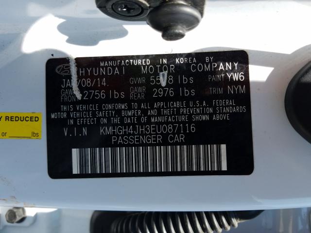 Photo 9 VIN: KMHGH4JH3EU087116 - HYUNDAI EQUUS SIGN 