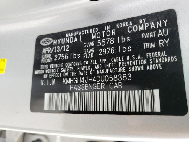 Photo 9 VIN: KMHGH4JH4DU058383 - HYUNDAI EQUUS SIGN 