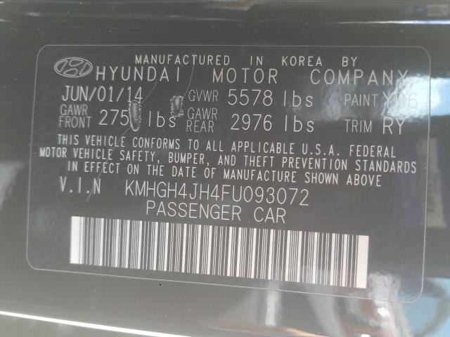 Photo 9 VIN: KMHGH4JH4FU093072 - HYUNDAI EQUUS SIGN 