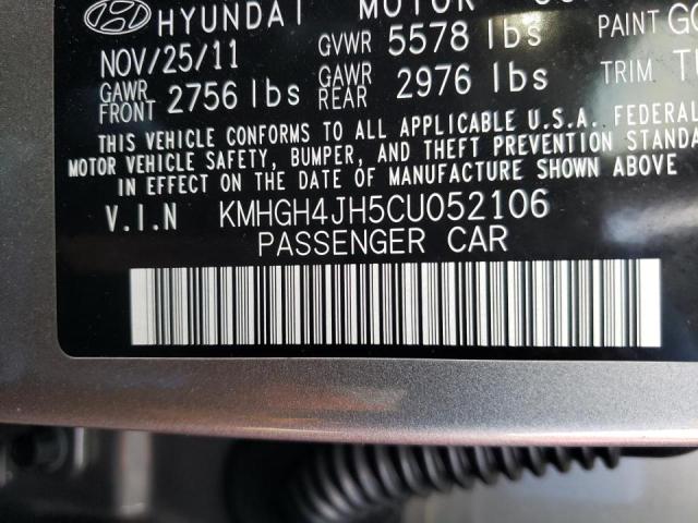 Photo 9 VIN: KMHGH4JH5CU052106 - HYUNDAI EQUUS SIGN 