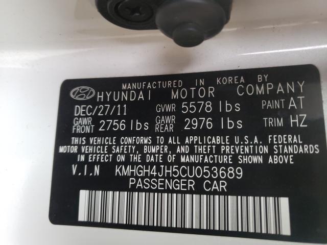 Photo 9 VIN: KMHGH4JH5CU053689 - HYUNDAI EQUUS SIGN 