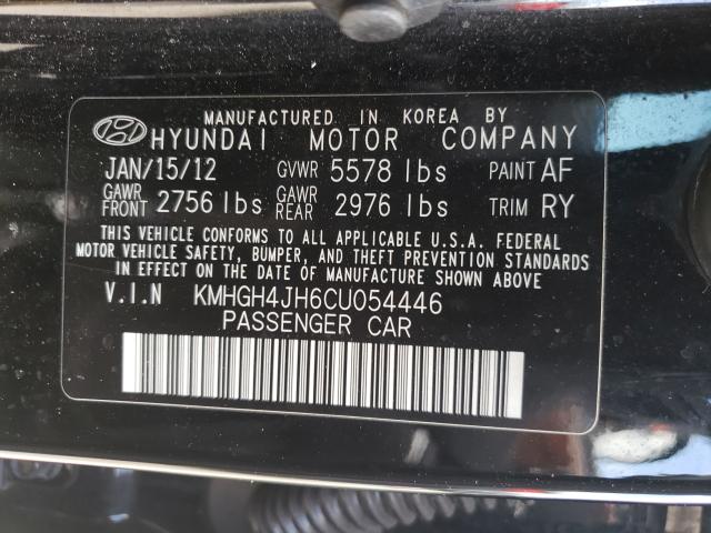 Photo 9 VIN: KMHGH4JH6CU054446 - HYUNDAI EQUUS SIGN 