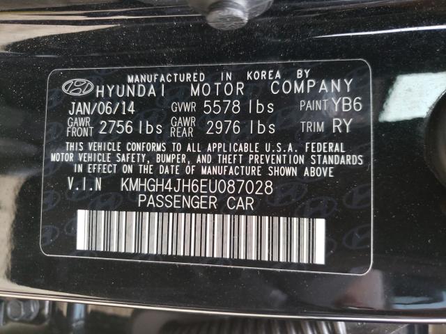 Photo 9 VIN: KMHGH4JH6EU087028 - HYUNDAI EQUUS SIGN 