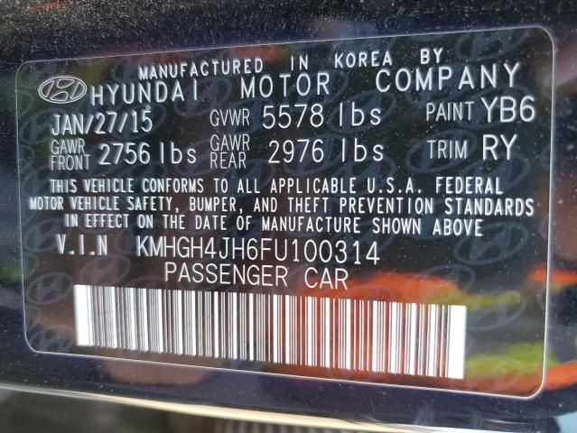 Photo 11 VIN: KMHGH4JH6FU100314 - HYUNDAI EQUUS 