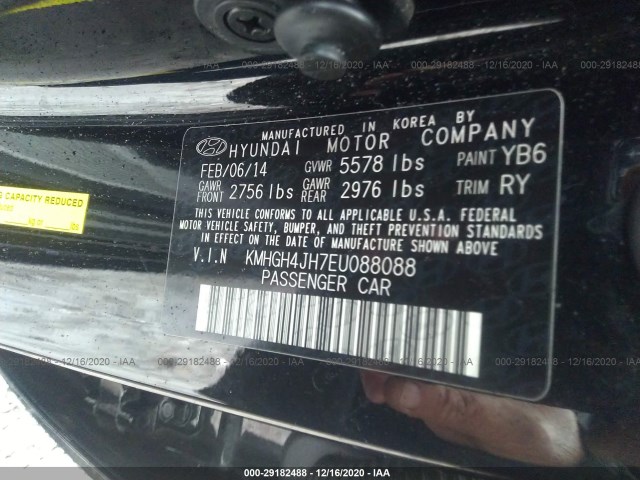 Photo 8 VIN: KMHGH4JH7EU088088 - HYUNDAI EQUUS 