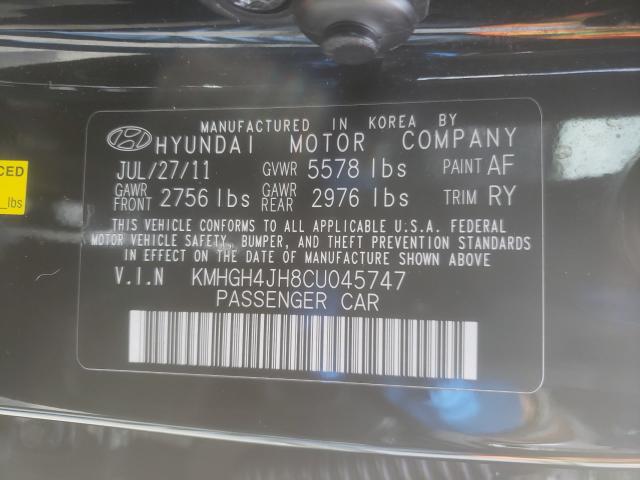 Photo 9 VIN: KMHGH4JH8CU045747 - HYUNDAI EQUUS SIGN 