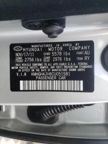 Photo 9 VIN: KMHGH4JH8CU051581 - HYUNDAI EQUUS SIGN 