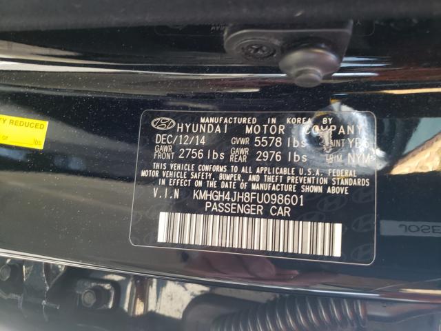 Photo 9 VIN: KMHGH4JH8FU098601 - HYUNDAI EQUUS SIGN 