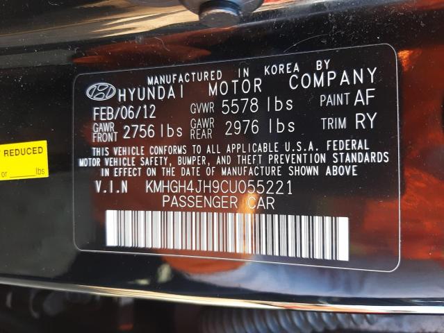 Photo 11 VIN: KMHGH4JH9CU055221 - HYUNDAI EQUUS SIGN 